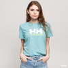 HELLY HANSEN KOSZULKA DAMSKA (34112) W HH LOGO T-SHIRT MIĘTOWA (TURKUSOWA)
